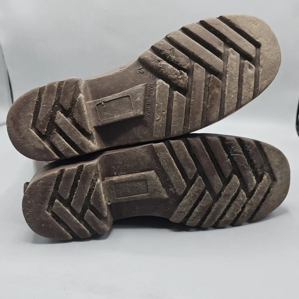 Vintage The Northerner Servus Rubber Boots Muck Slip Ons Brown Sz 12 Made In USA